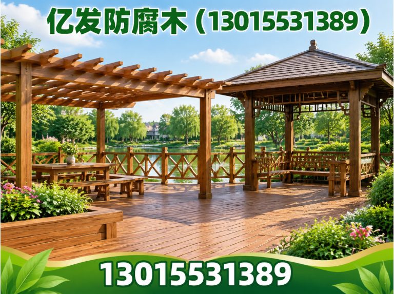 金水区防腐木凉亭展示图